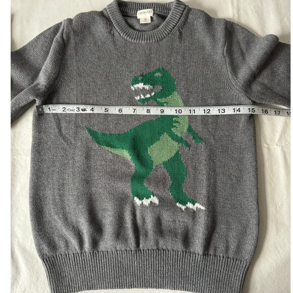 J.Crew Factory Crewcuts Boys' Dinosaur Crewneck Sweater Size M( Age 8-9) - Picture 5 of 6